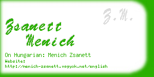 zsanett menich business card